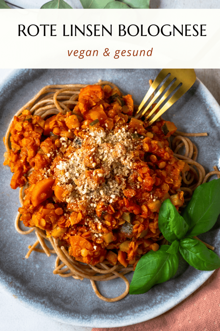 Vegane Rote Linsen Bolognese - Melanie Aurich